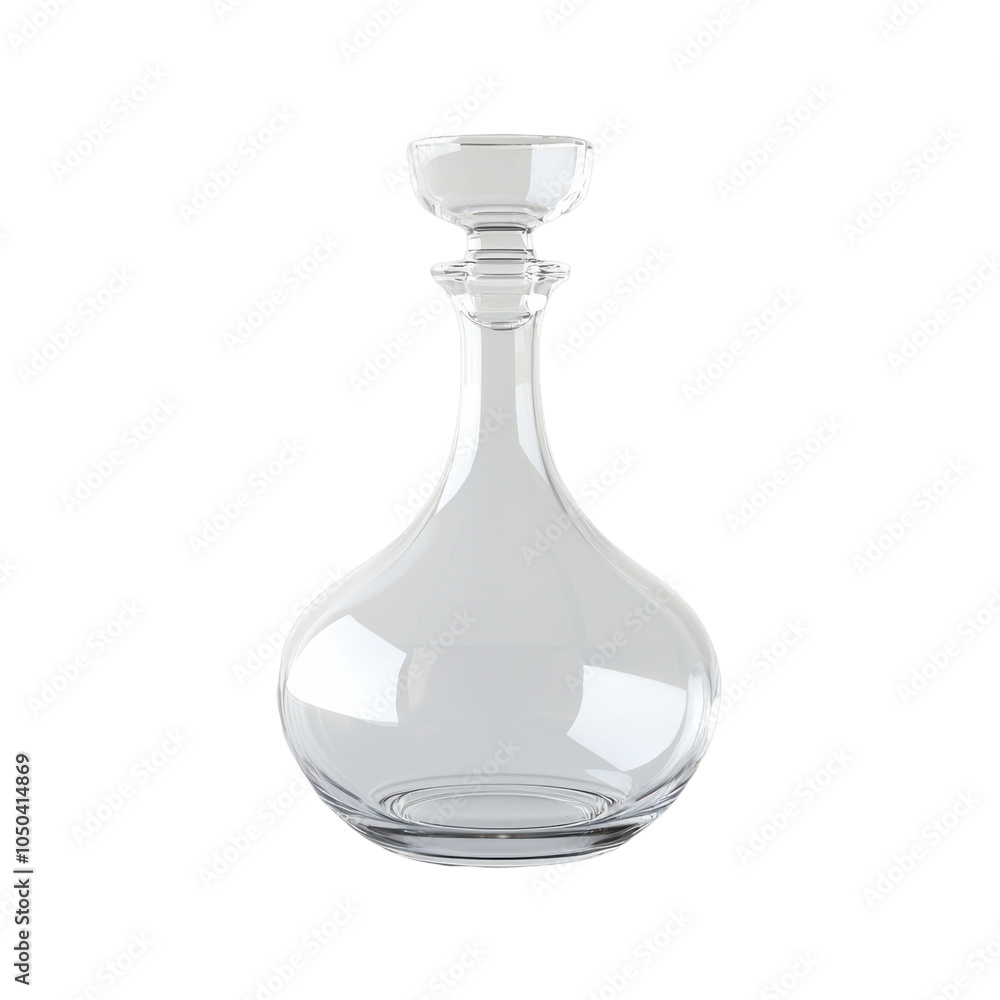 Elegant Clear Glass Decanter for Wine Liquor or Spirits Elegant Clear Glass Decanter for Wine Liquor or Spirits