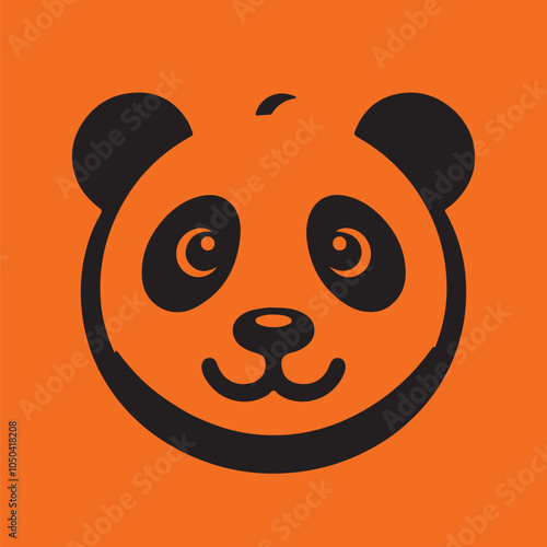 panda face vector illustration 