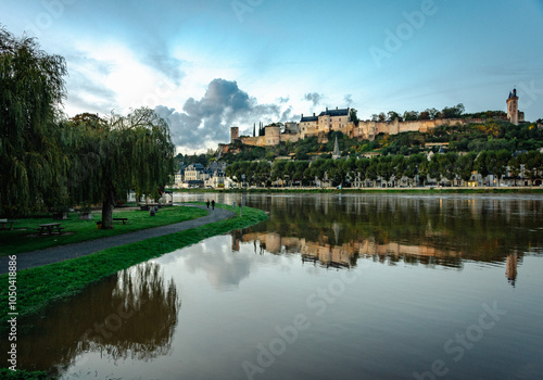 heure bleu sur le château