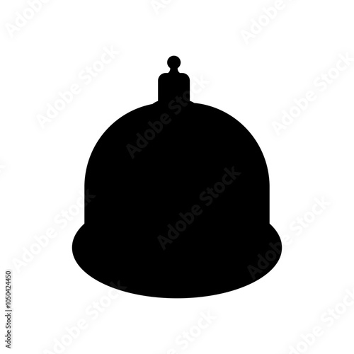 Cupping Cup (Hijama Cup) Silhouette Icon. Vacuum Cupping Therapy. Modern, editable vector illustration for wellness, alternative medicine, and therapeutic content. Ideal for web, apps, and print use.