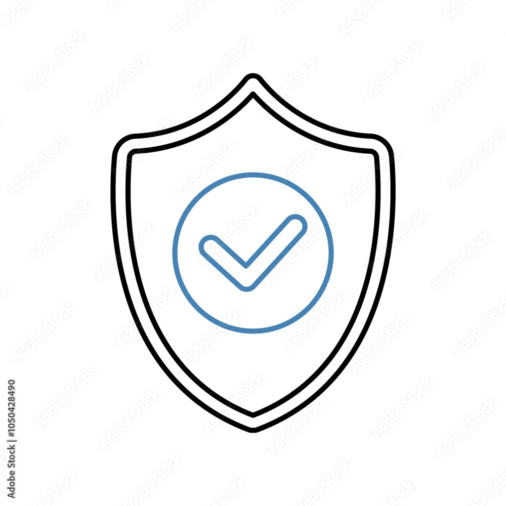 protection concept line icon. Simple element illustration. protection concept outline symbol design. protection concept line icon. Simple element illustration. protection concept outline symbol design.