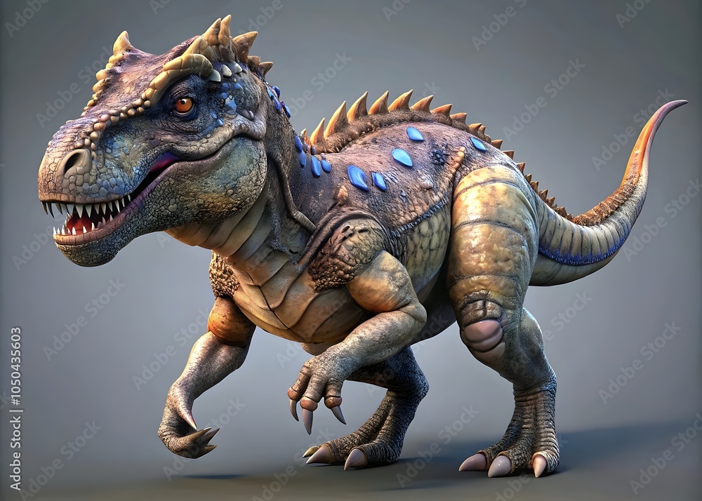 Obraz premium Realistic Dinosaur Character Model High Detail Textures Animations Rendering