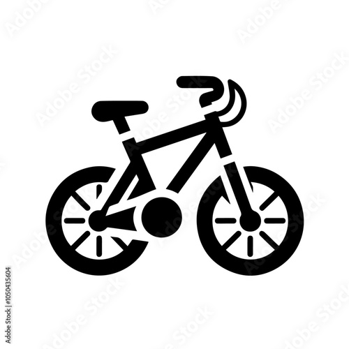 Bicycle Outline Icon Vector – Clean and Simple Bike Graphic