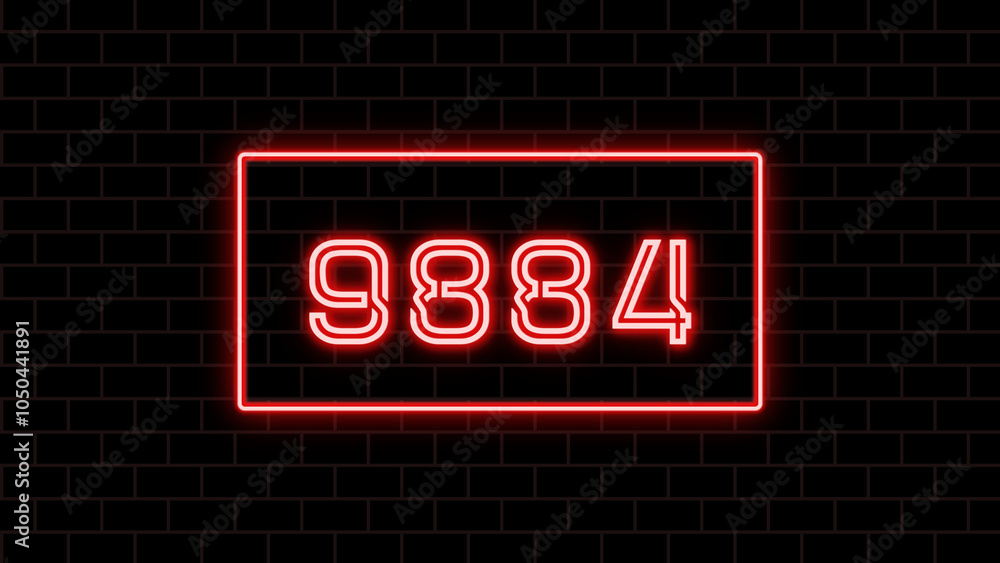 9884年のネオン文字 9884年のネオン文字