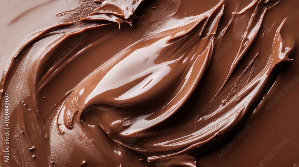 Smooth, rich chocolate spread with a glossy texture. Smooth, rich chocolate spread with a glossy texture.