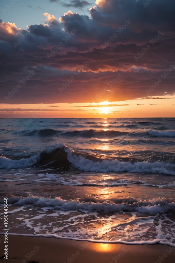sunset over the sea sunset over the sea