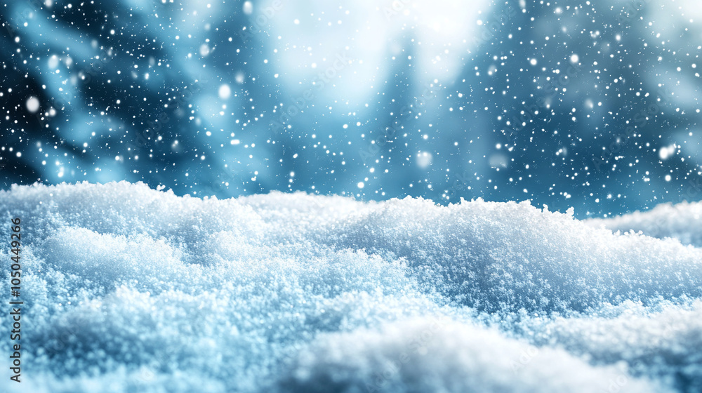 New Year background of white fluffy cold snow close up New Year background of white fluffy cold snow close up