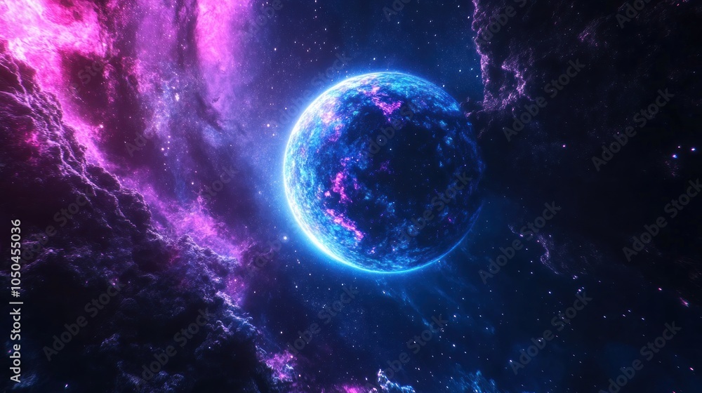 Fototapeta premium Cosmic Glow: A Celestial Wonder