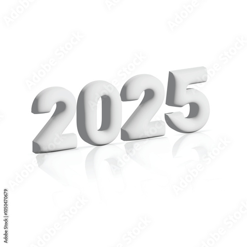 Happy New Year 2025 Designs Vector premium design for a 2025 poster, card, calendar and social media