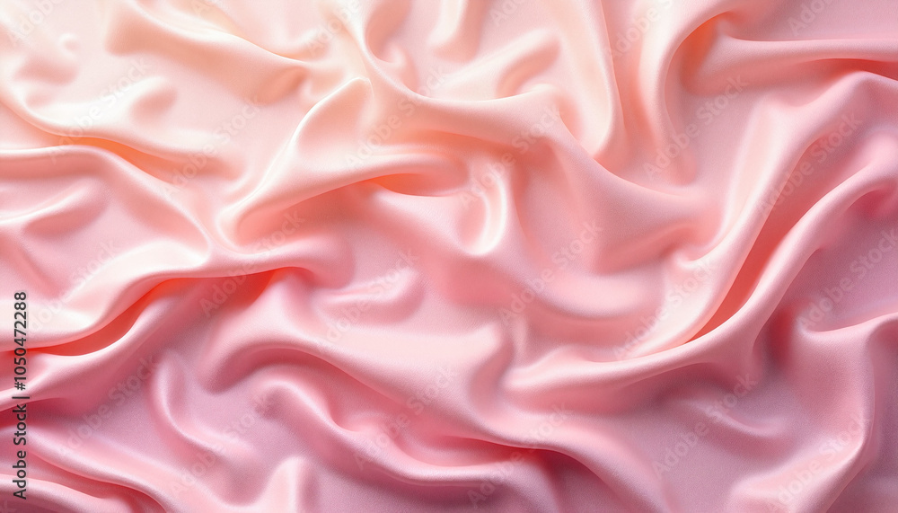 Obraz premium Satin fabric texture, soft and elegant, in pastel pink color
