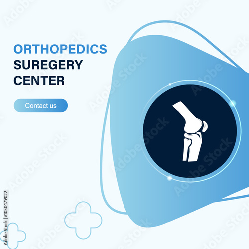 Technology for treatment of knee and joint bone injury. Abstract traumatology and orthopedics. Medical science in the hospital for body joints.