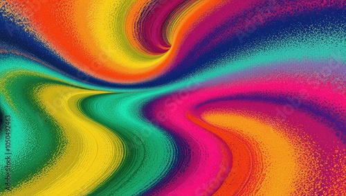 vibrant grainy spectrum wave colorful abstract background