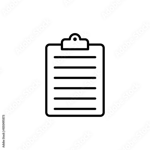 Clipboard icon Flat fill set collection