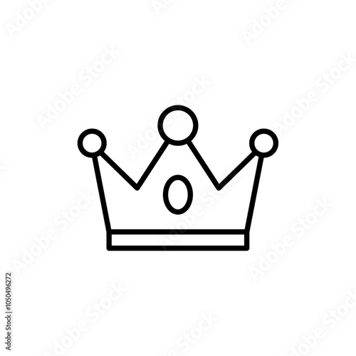 Crown icon Flat fill set collection