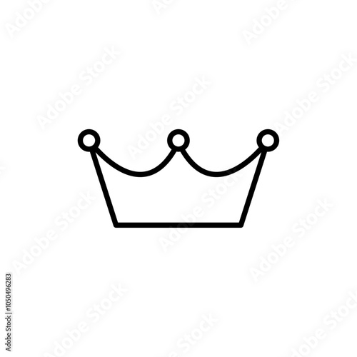 Crown icon Flat fill set collection