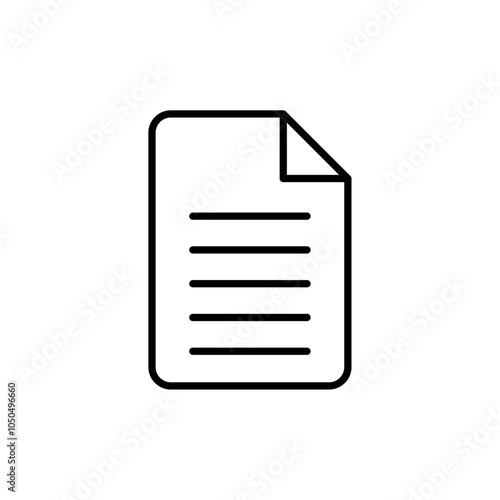 Document icon Flat fill set collection