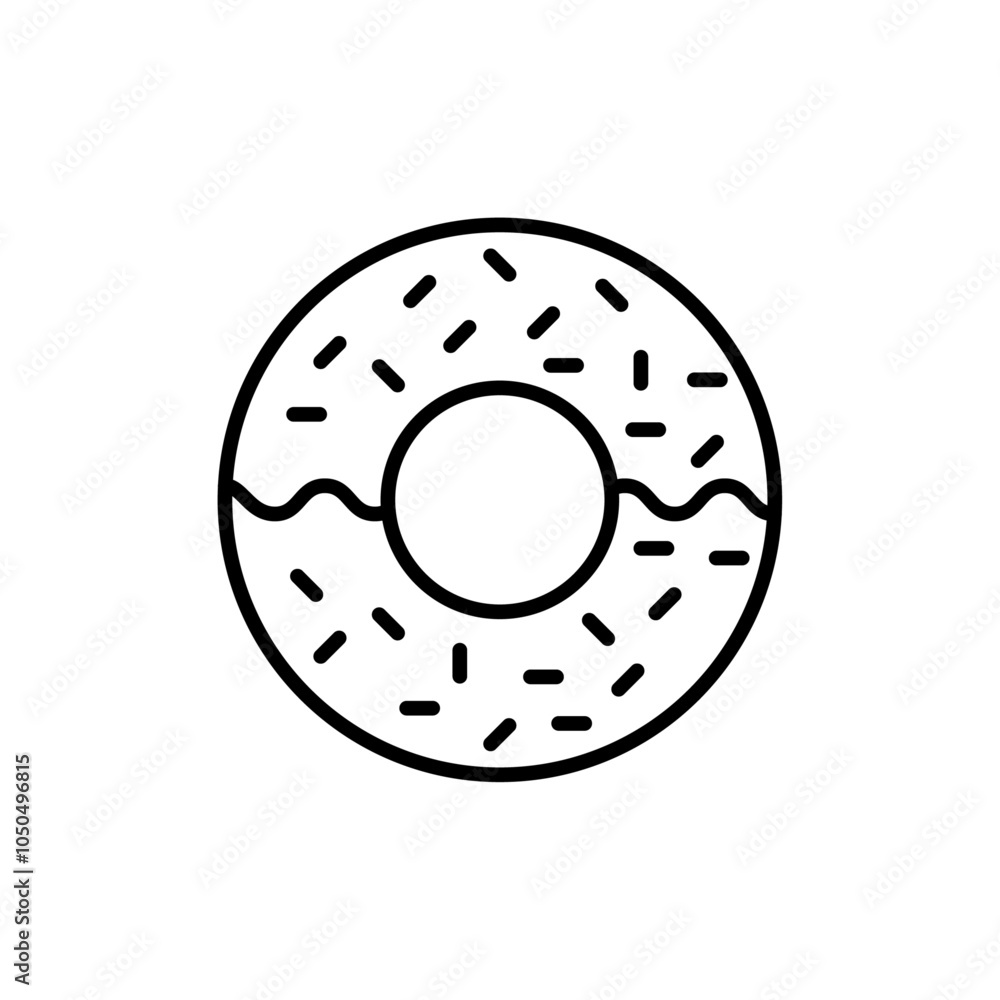 Doughnut icon Flat fill set collection Doughnut icon Flat fill set collection