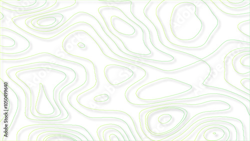 Topographic map contours in hilly or mountainous terrain. Topographic map contour background. Contour map vector. 