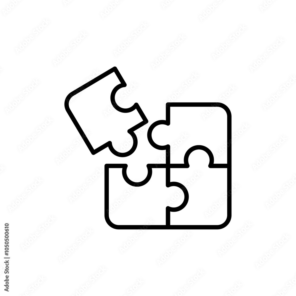 Puzzle icon Flat fill set collection Puzzle icon Flat fill set collection