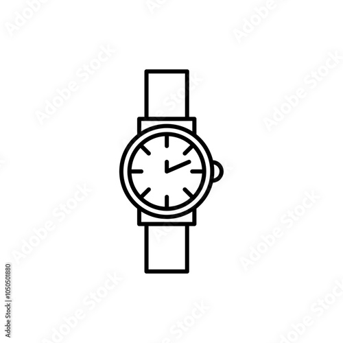 Watch Icon Flat fill set collection