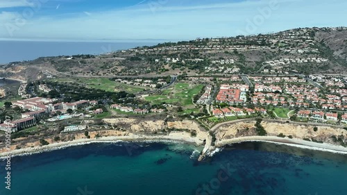 Aerial From Abalone Cove Over Cliffs and Landscape of Palos Verdes, California