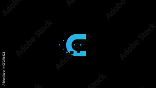 simple logo animation loading system ,company logo concept photo