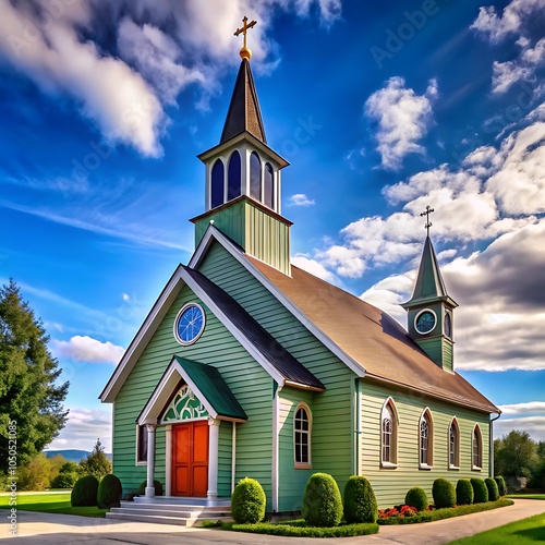 The beautiful church design
