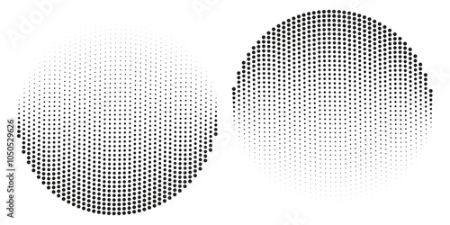 Halftone gradient. Dotted gradient  smooth dots spraying and halftones dot background seamless
