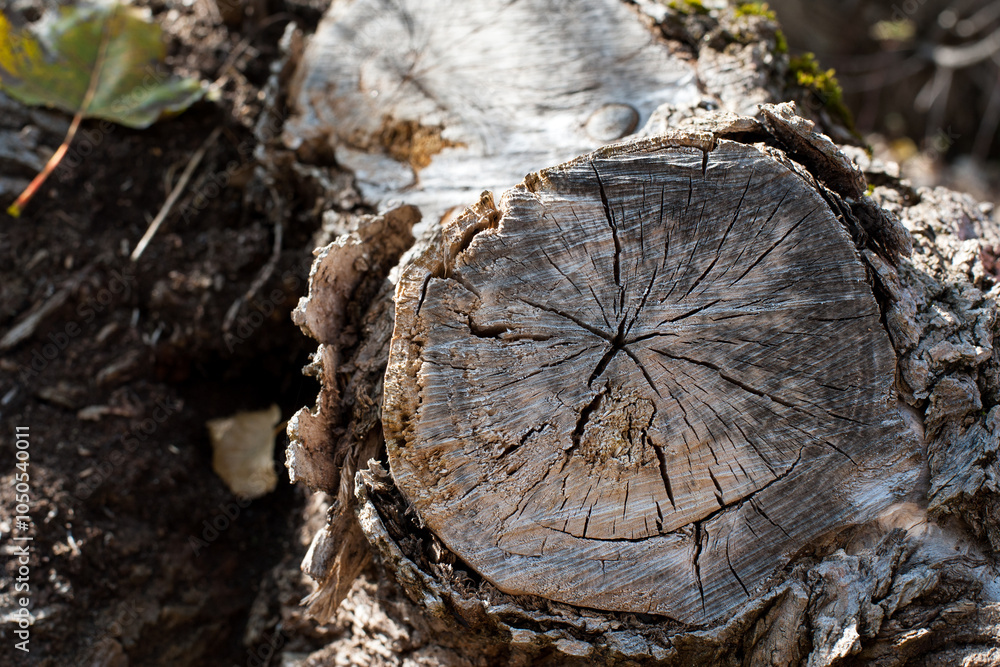 cut tree branch. tree branch. texture, wooden. cut wood knot close-up wood. blurred natural background, space for text. old thread cut tree branch. tree branch. texture, wooden. cut wood knot close-up wood. blurred natural background, space for text. old thread