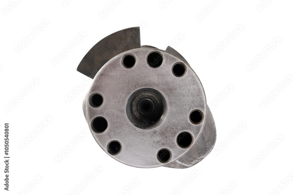 Engine Crankshaft on a white background Engine Crankshaft on a white background