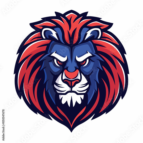 Wallpaper Mural Lion head mascot logo vector illustration Torontodigital.ca