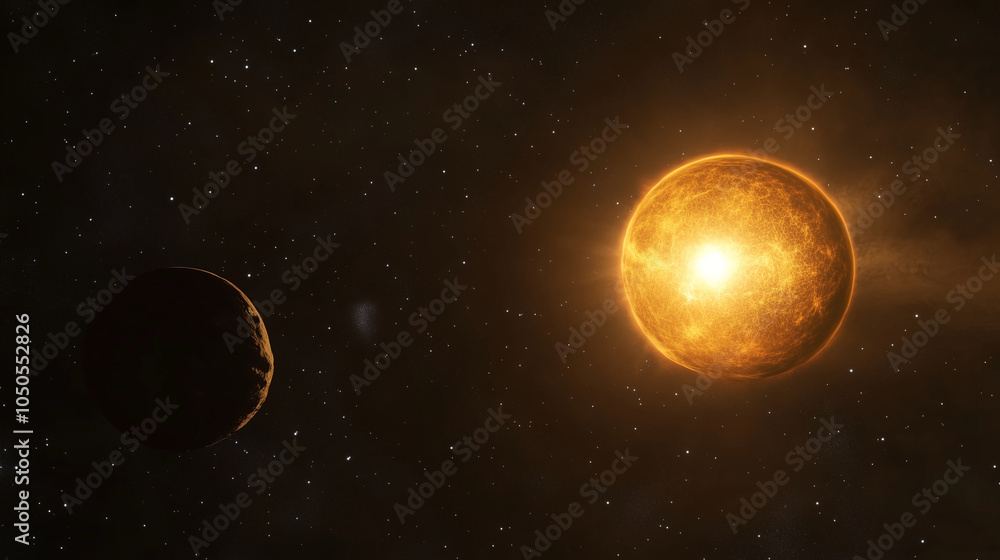 Fototapeta premium 宇宙と太陽