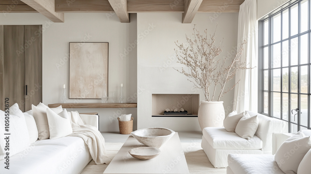 Fototapeta premium Modern and elegant living room
