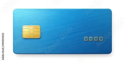 Credit card isolated on a white background