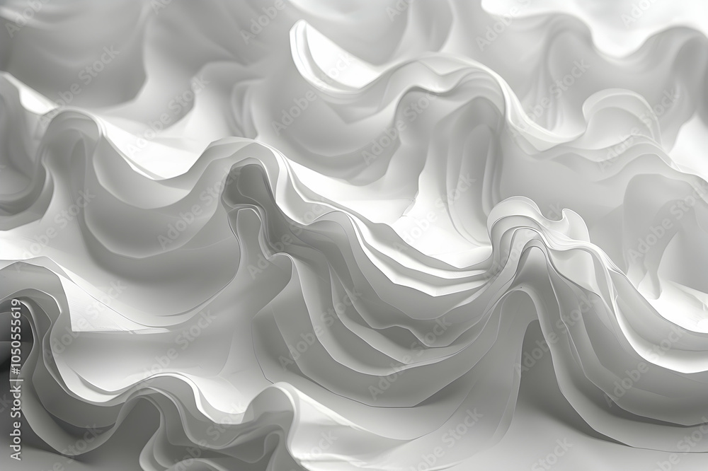 Obraz premium close up view of paper stripes on white background