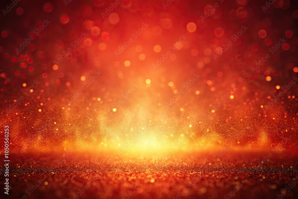 Fototapeta premium Red fiery depths gradient with noise background