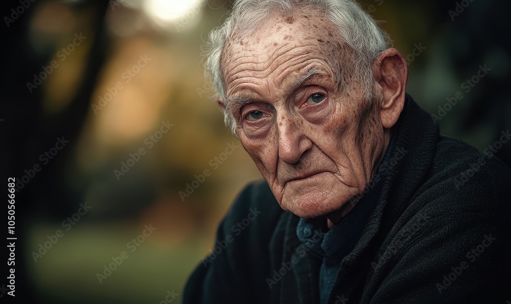 An introspective portrait of an elderly man set against an outdoors backdrop, showcasing his wisdom and rugged appearance, with tousled hair and a thoughtful gaze. An introspective portrait of an elderly man set against an outdoors backdrop, showcasing his wisdom and rugged appearance, with tousled hair and a thoughtful gaze.