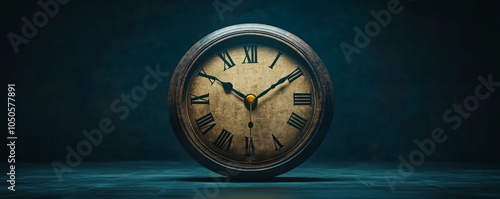 Wallpaper Mural Conceptual clock with TIME FOR REVIEW phrase, illustrating urgency and importance of reviewing, evaluating, and reflecting on work or life, Generative AI Torontodigital.ca