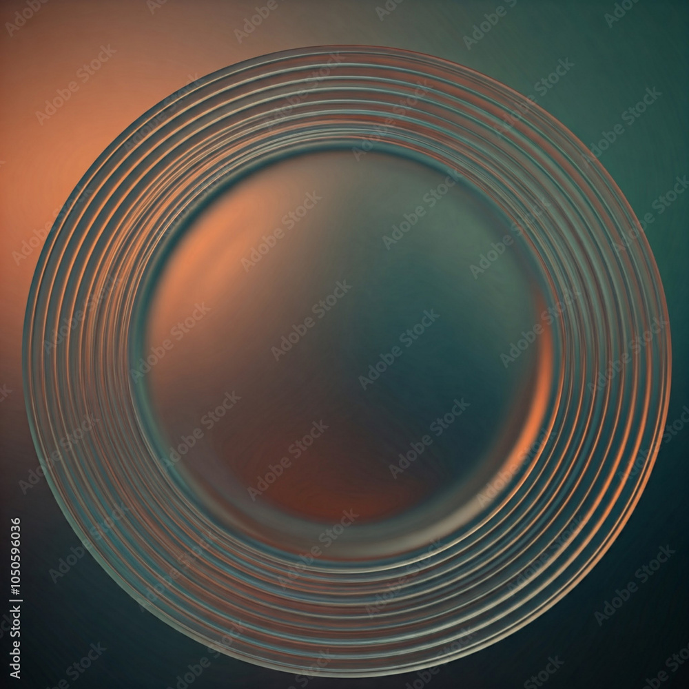 Fototapeta premium abstract circle design with swirls and waves in a colorful motion background illustrations