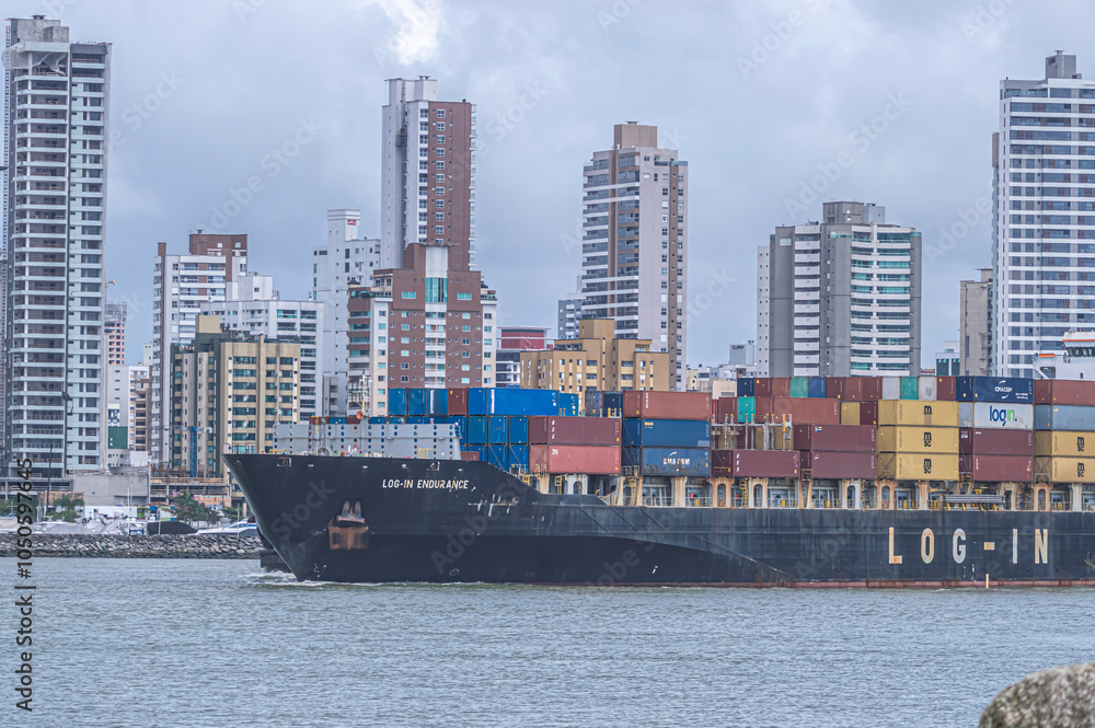 Navegantes-SC, Brazil - October 25, 2024. This image captures a ...
