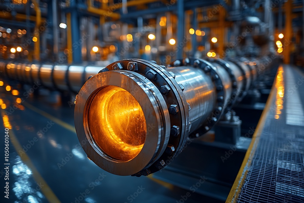 Pipelines and pipe rack of an industrial operation producing petroleum, chemicals, hydrogen Pipelines and pipe rack of an industrial operation producing petroleum, chemicals, hydrogen