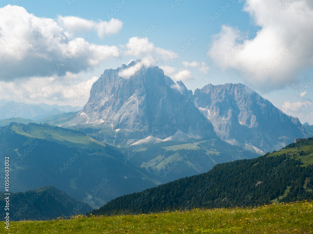 Fototapeta premium A view from Seceda - Odle - Val Gardena - Ortisei - Italy