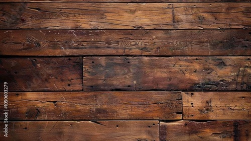 A close-up shot of a wooden wall featuring a clock face