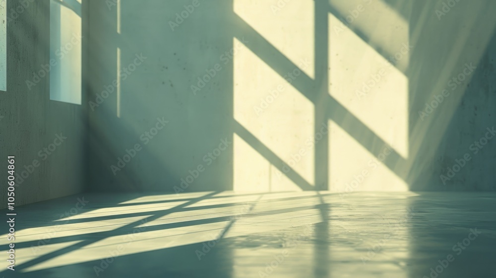 Obraz premium A cozy room filled with natural light from the windows, perfect for a calm atmosphere
