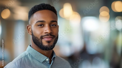 Professional Portrait of a Young Male Employee