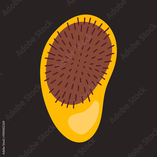 Hair comb brush hairbrush salon styling concept. Vector flat graphic design illustration