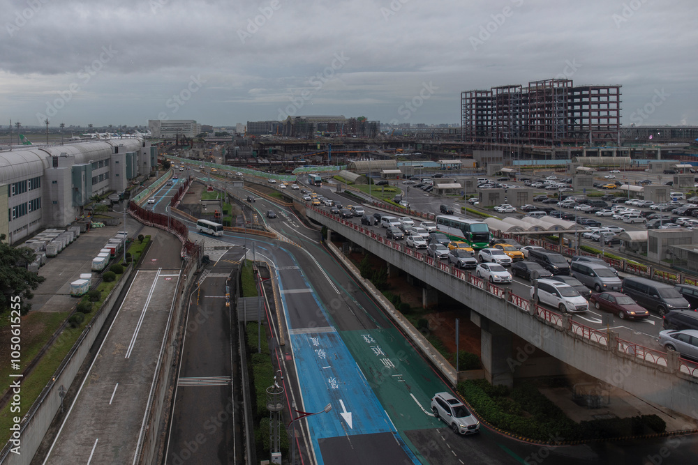 Freeway to Taoyuan airport in Taipei Freeway to Taoyuan airport in Taipei