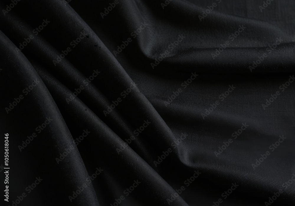 Fototapeta premium wallpaper, black fabric, abstract black background