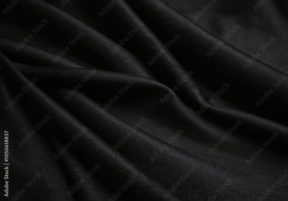 Fototapeta premium wallpaper, black fabric, abstract black background
