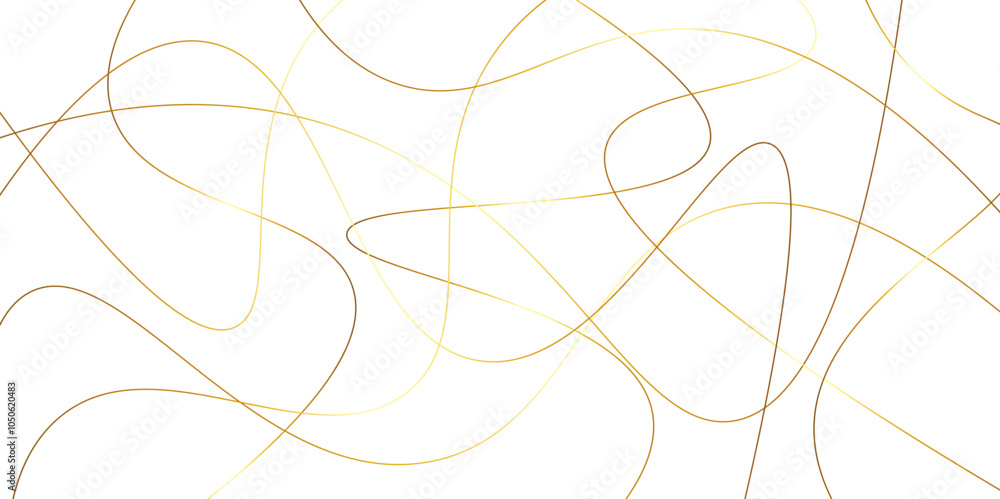 Random pattern colorful line stroke on a transparent background. Chaotic random lines abstract geometric pattern vector background. Decorative golden pattern with tangled curved lines. Random pattern colorful line stroke on a transparent background. Chaotic random lines abstract geometric pattern vector background. Decorative golden pattern with tangled curved lines.